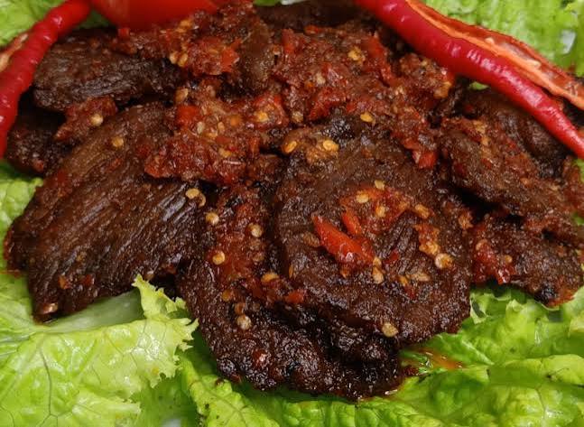 Makanan Indonesia Dendeng Dengan Daging Sapi