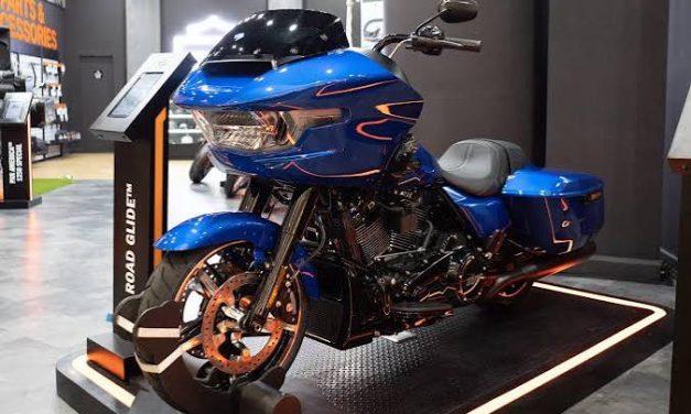 Sebuah Kendaraan Moge Harley Yang Sudah Terkenal