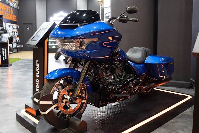 Sebuah Kendaraan Moge Harley Yang Sudah Terkenal